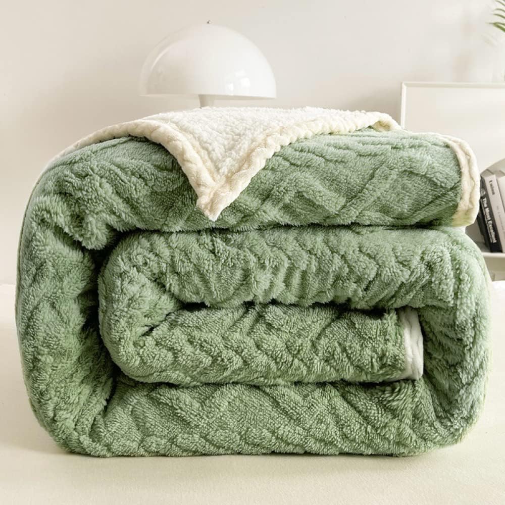 WYKL Fleece Blanket Sherpa Bed Throw Blanket Thick Fluffy Warm Soft