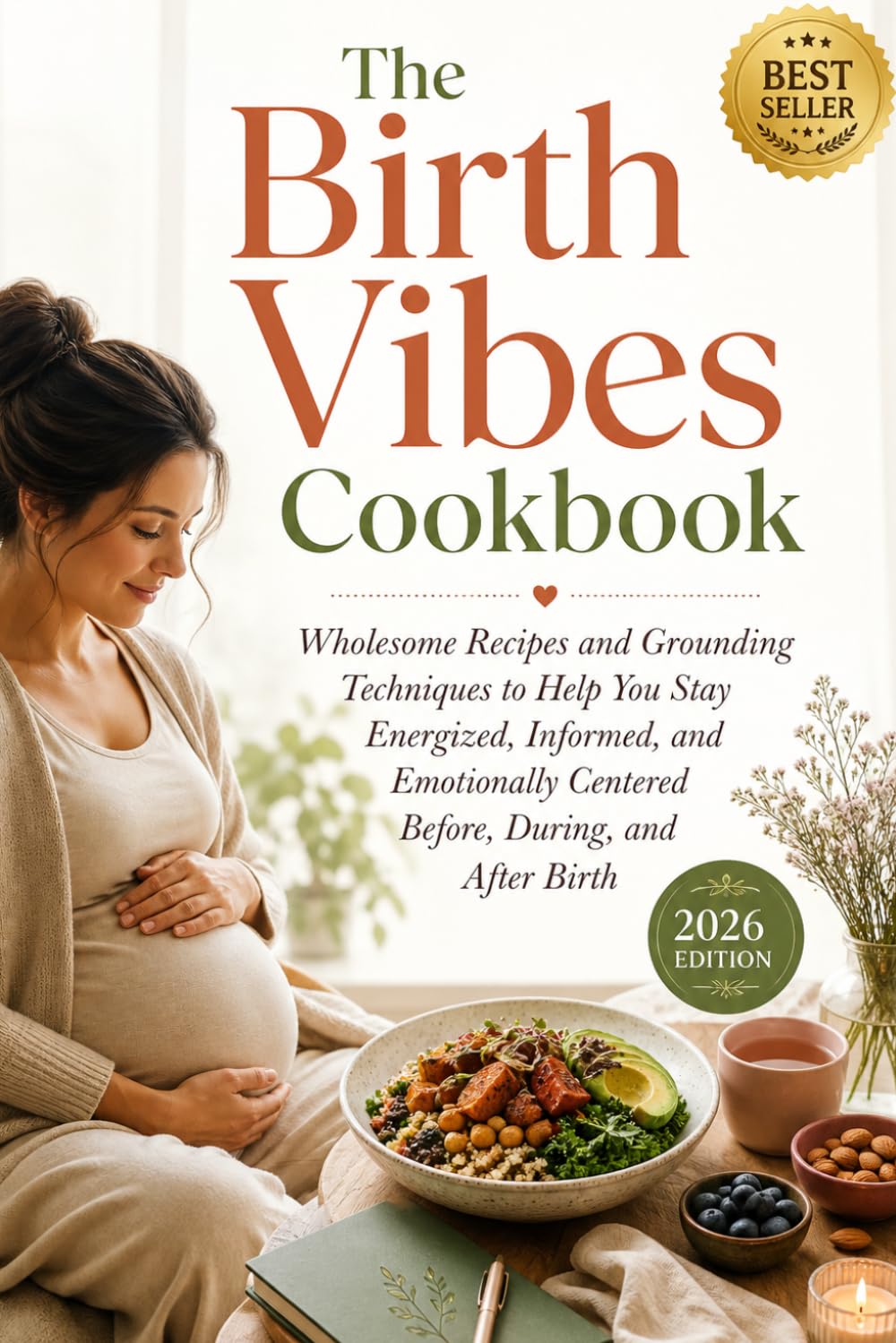 The Birth Vibes Cookbook: Wholesome Recipes and Grounding Techniques to Help You Stay Energized, Informed, and Emotionally Centered Before, During, and After Birth