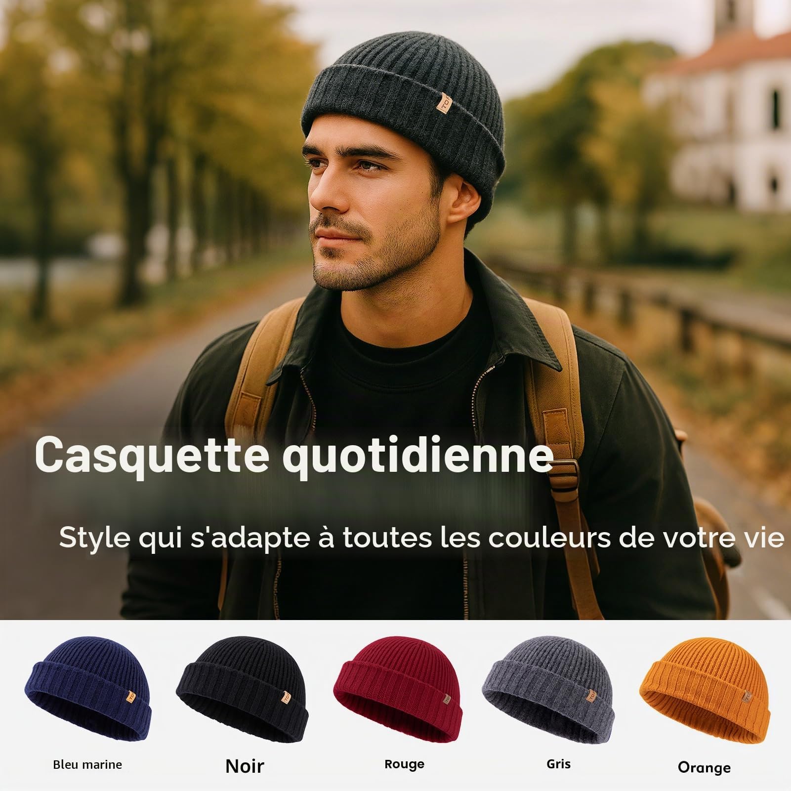 TOP-EX XL/XXL - 100 % laine mérinos - Bonnet de pêcheur - Pour homme et femme