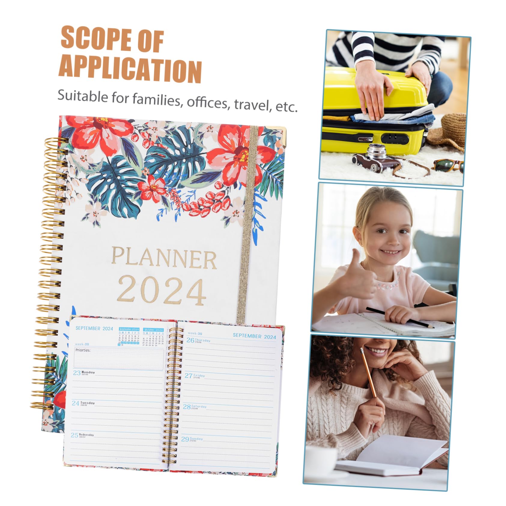 VILLCASE 5stücke Binder Notizbuch Tragbarer Planer Organizer Für Büro Und Studium Für Lehrer Und Schüler Mit Elegantem Cover Und Praktischen Notizseiten