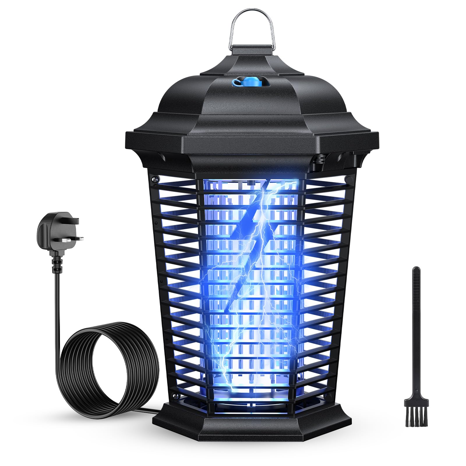 PKBD 20W Electric Fly Zapper Indoor with Auto Light Sensor, 2.4m Power Cord
