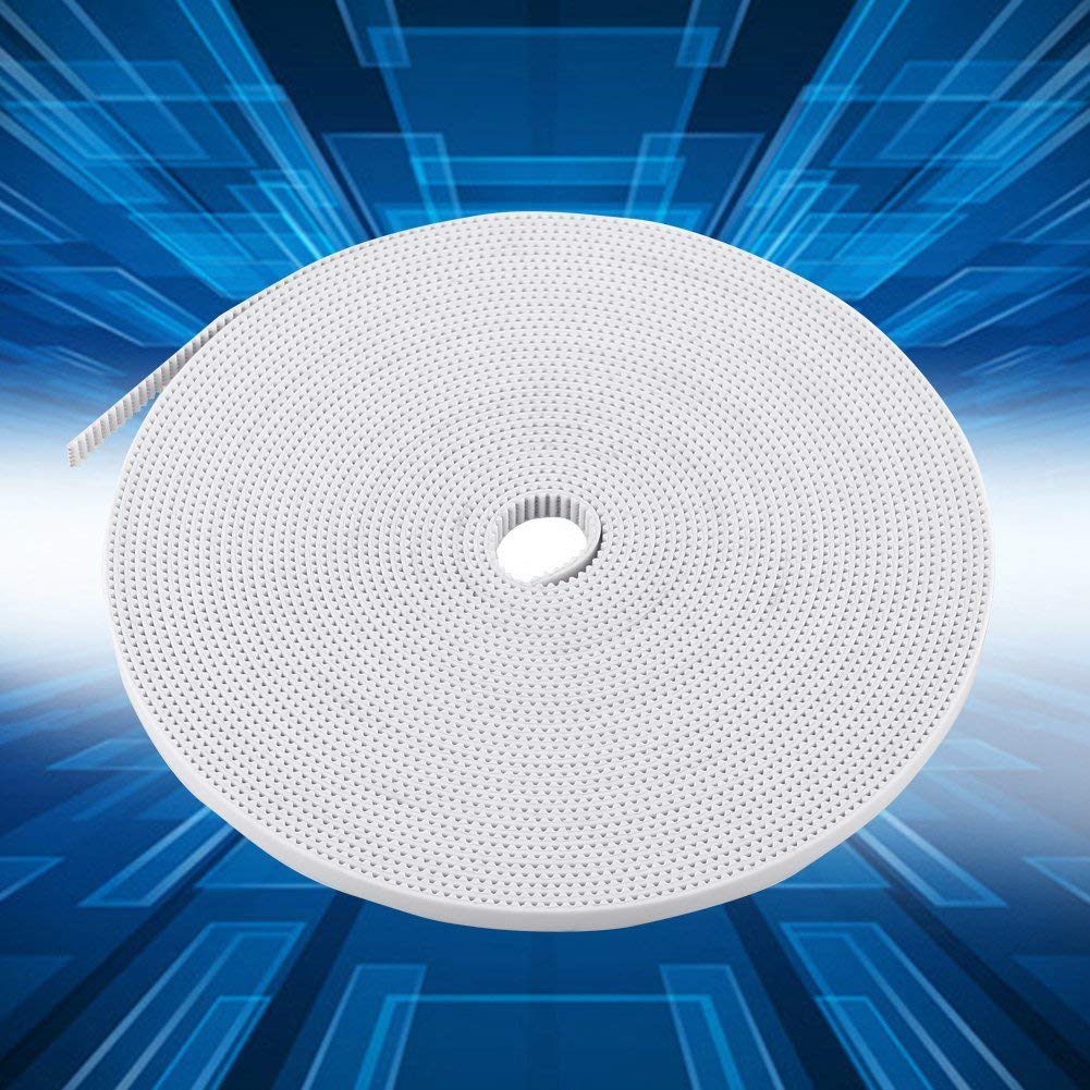 10m 6mm Szerokość Paska Rozrządu Gt2 6mm Stalowy Rdzeń Pasek Rozrządu do Drukarki 3d Biały 2gt6 Otwarty Koniec Materiał Pu ze Stalowym Rdzeniem Akcesoria do Drukarki 3d