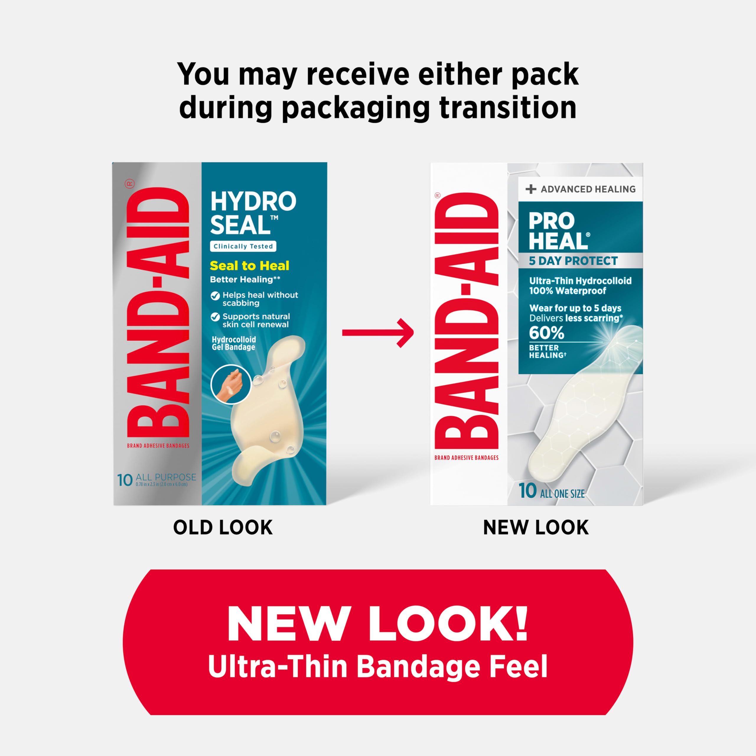 BAND-AID Brand Pro Heal 5 Day Protect Hydrocolloid Bandages, One Size, 10ct — Amazon image 8