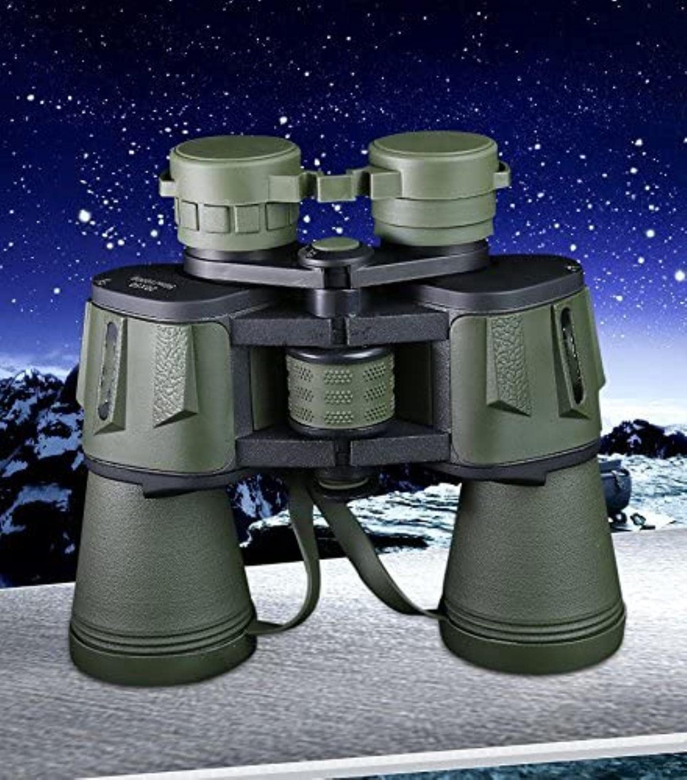 Jumelles army green 20x50 télescope optique de précision