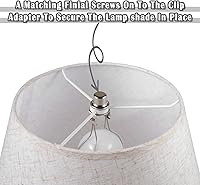 Vista 4 de Soporte para pantalla de lámpara, adaptador de clip de bombilla de pantalla, adaptador de clip para pantalla de lámpara, incluye niveladores