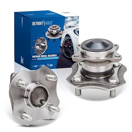 Miniatura 13 de Detroit Axle - 2 bujes de rodamiento de rueda delantera o trasera para Ford Explorer 2011 2012 2013 2014 2015 2016 2017 2018 2019 Police Interceptor