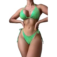 YAUASOPA Women 3 Piece Cheetah Leopard Print Bikini Set Swimsuit with Sarongs Cover Ups Beach Skirt Bathing Suit