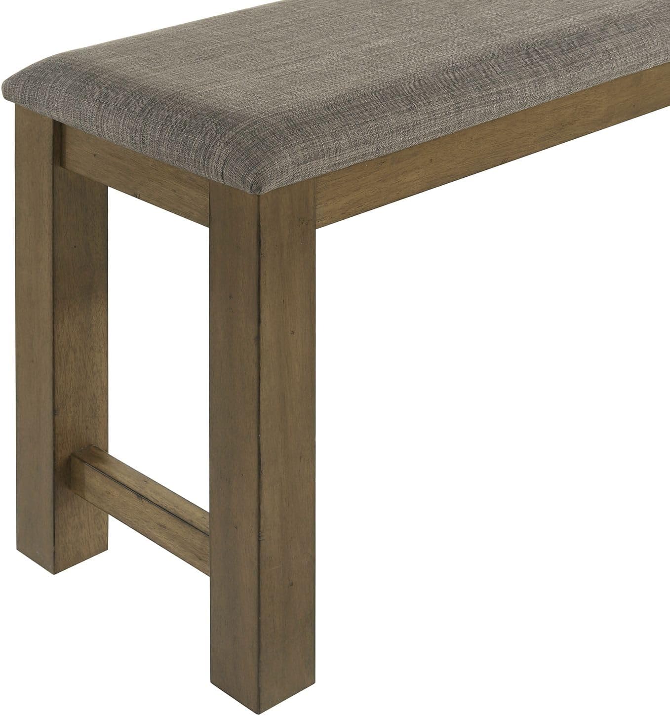 Liberty Furniture Brook Bay Upholstered Counter Height Bench for Dining Room W60 x D16 x H26 - Sandstone Brown