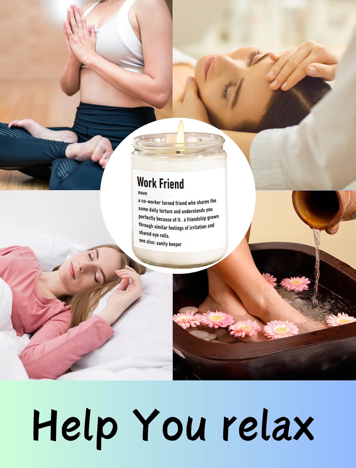 Coworker Candle, Coworkers Gift for Women, Vanilla Natural Soy Wax Candle, Coworker Leaving, Going Away Goodbye Farewell Gifts - Image 6