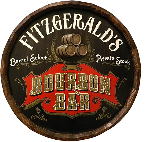 Vista 166 de THOUSAND OAKS BARREL CO. Personaliza el letrero de un cuarto de barril con cócteles de gato negro, barril de vino hecho de madera de roble de alta