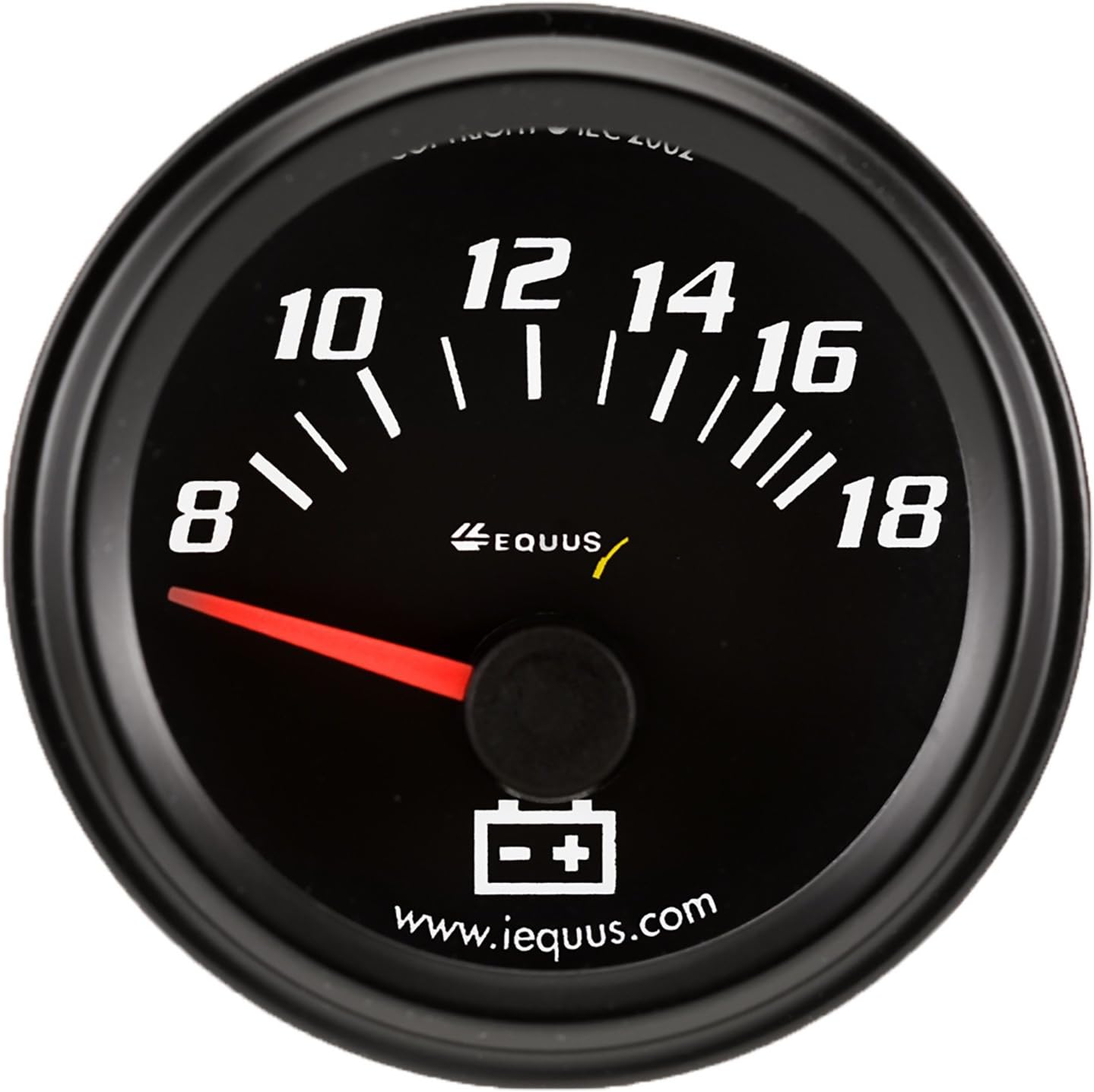 Equus6268 2" Voltmeter, Black