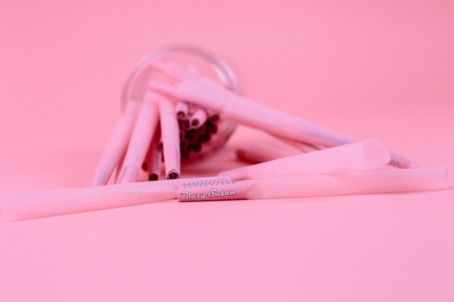 Blazy Pink Cones 50ct Pack | Pink Rolling Cones | Vegan & Smooth Burning | Blazy Susan Quality Smoking Accessories : Health & Household