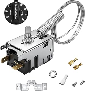 800345 077B1264 Refrigerator Thermostat Temperature Control Kit Compatible with True Freezer Temperature Control Kit TBB-24GAL-60 T-23DT GDM-19T Refrigerators