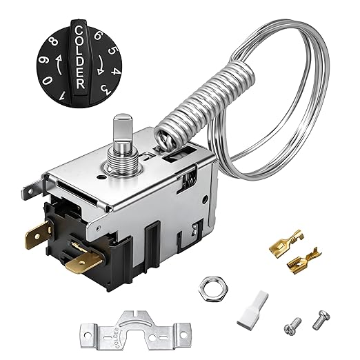 800345 077B1264 Refrigerator Thermostat Temperature Control Kit Compatible with True Freezer Temperature Control Kit TBB-24GAL-60 T-23DT GDM