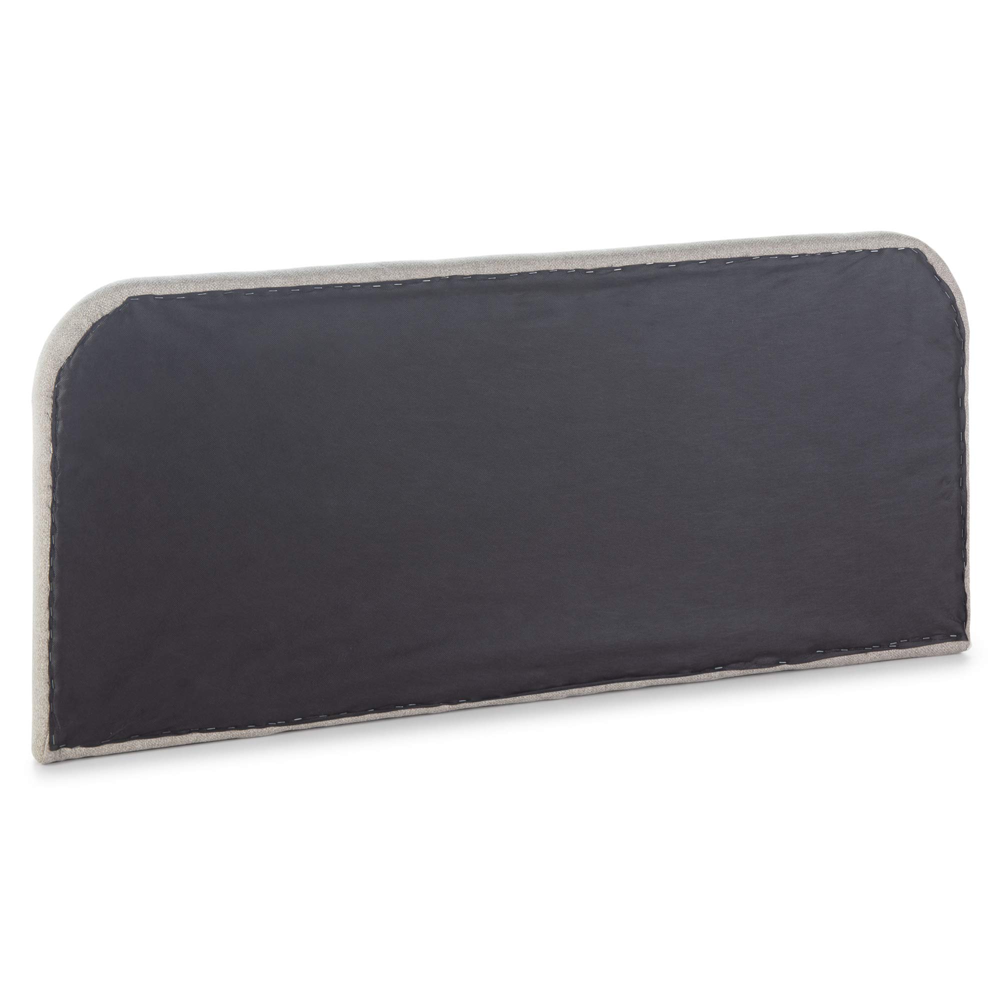 Tête de lit tapissée Saona 140x60 cm Couleur Beige, Rembourré avec de la Mousse, pour lit 135cm, Boutons en capitonné, 8cm d'épaisseur, système de Fixation Inclus.