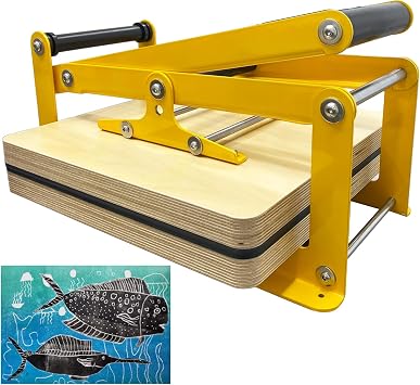TECHTONGDA Printing Hand Lever Press Machine 1515 Manual Flat Press Printmaking Machine, Etching Press Printmaking Machine for Letterpress Printing