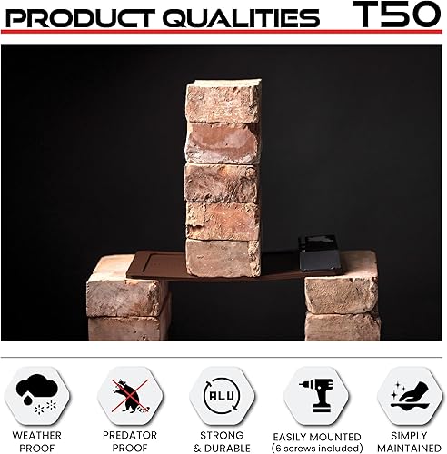 Miniatura 2 de RUN-CHICKEN Modelo T50, puerta automática de gallinero, puertas de aluminio completas, detección de luz, temporizador de apertura retrasada por la