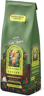 Dios Mio Coffee by Sofia Vergara, Medium Roast, Whole Bean Premium Colombian Coffee, 12 Ounce Bag