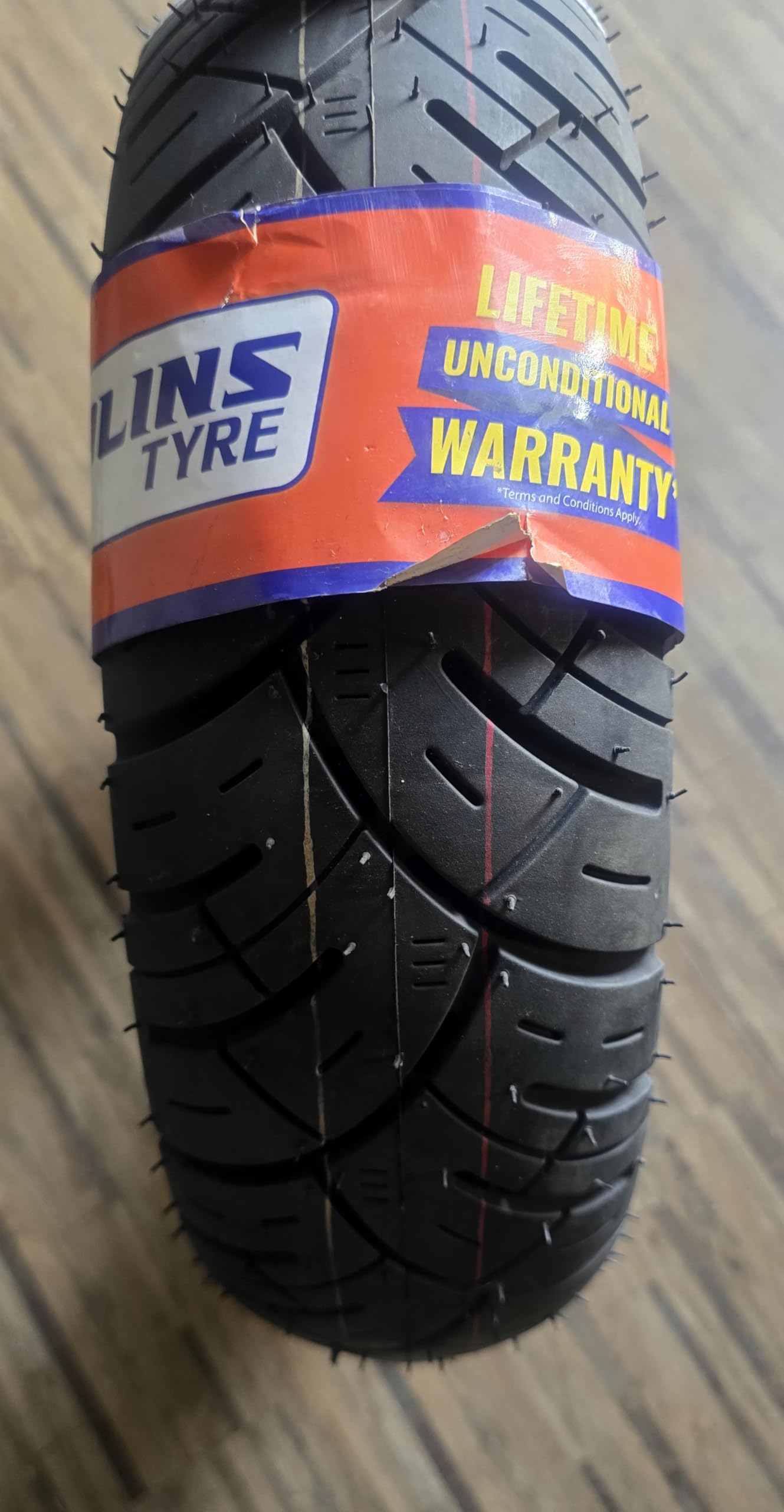 110/80-12 Scooter Tire, Tubeless, All-Season Tread Pattern TOLINS-image-0