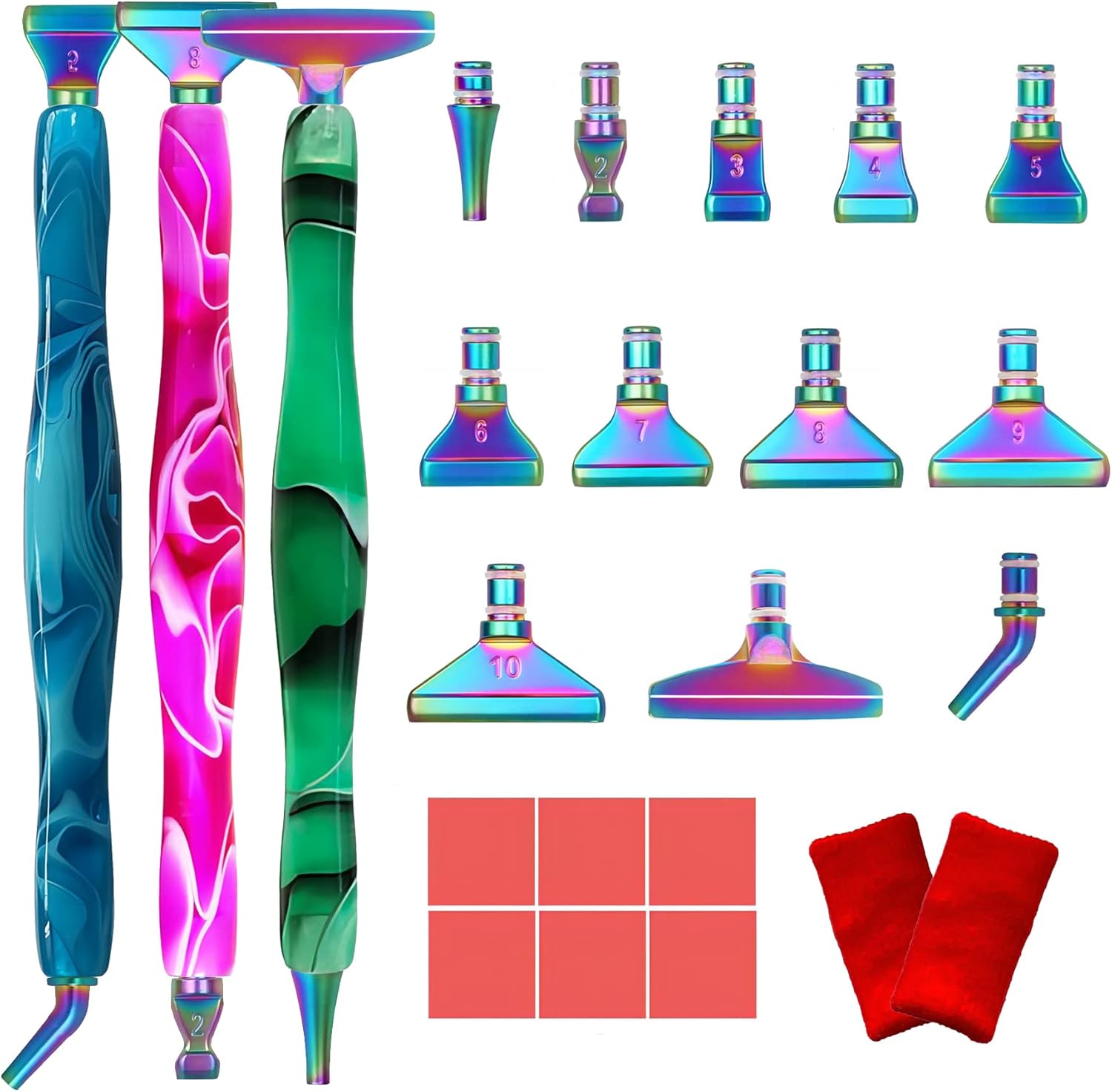 24Pcs Diamond Painting Pens Kit Diamond Painting Metal Tips