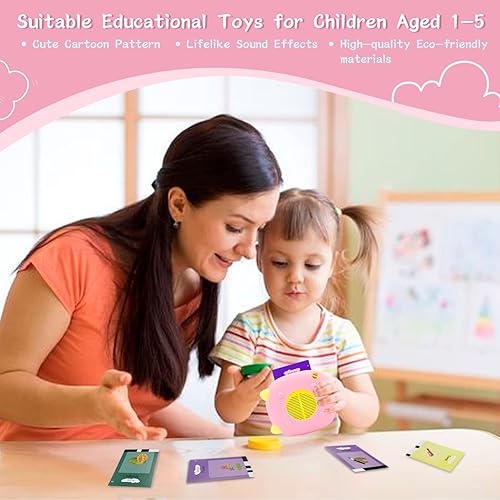 Miniatura 2 de Juguetes de aprendizaje para niños y niñas de 3, 4, 5 años (nuevo 2023), juguetes educativos tempranos, 224 tarjetas flash que hablan con palabras
