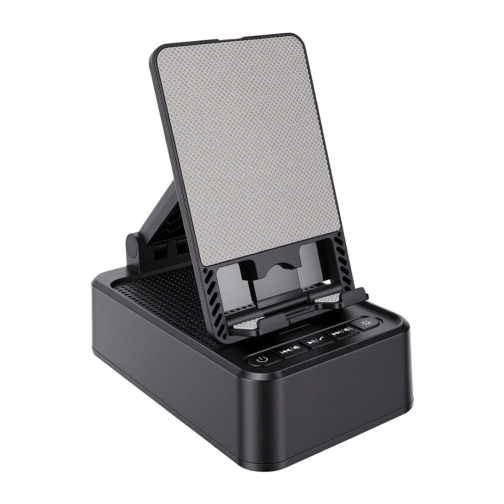 Denash Supporto per Telefono con Altoparlante, Luce LED, Bluetooth 5.3, per | Foldable Phone Stand Speaker with RGB Ambient Light, Wireless Speaker for Travel, 2000mAh Battery
