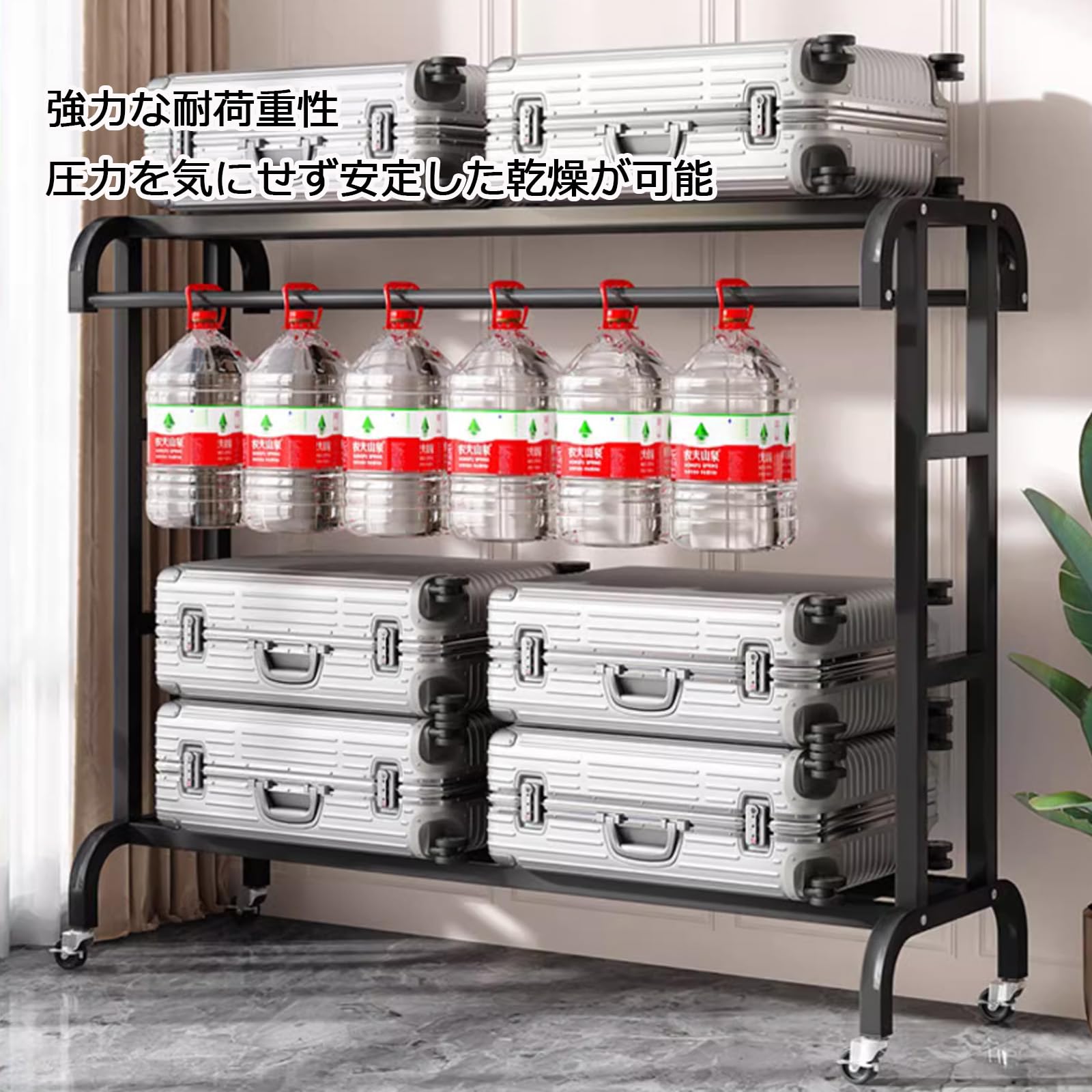 Amazon.co.jp : WJW 物干しラック 室内 物干しスタンド 多機能ハンガー