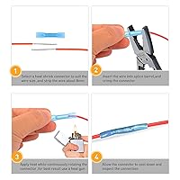 Vista 3 de Nilight - 50006R 135 conectores de alambre termorretráctiles - Kit de terminales eléctricos - Surtido de conectores de crimpado automotriz marino