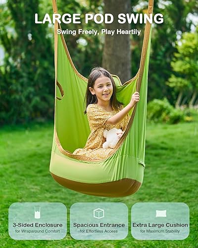 Miniatura 2 de CO-Z - Sillón infantil para colgar en interiores y exteriores, diseño de hamaca