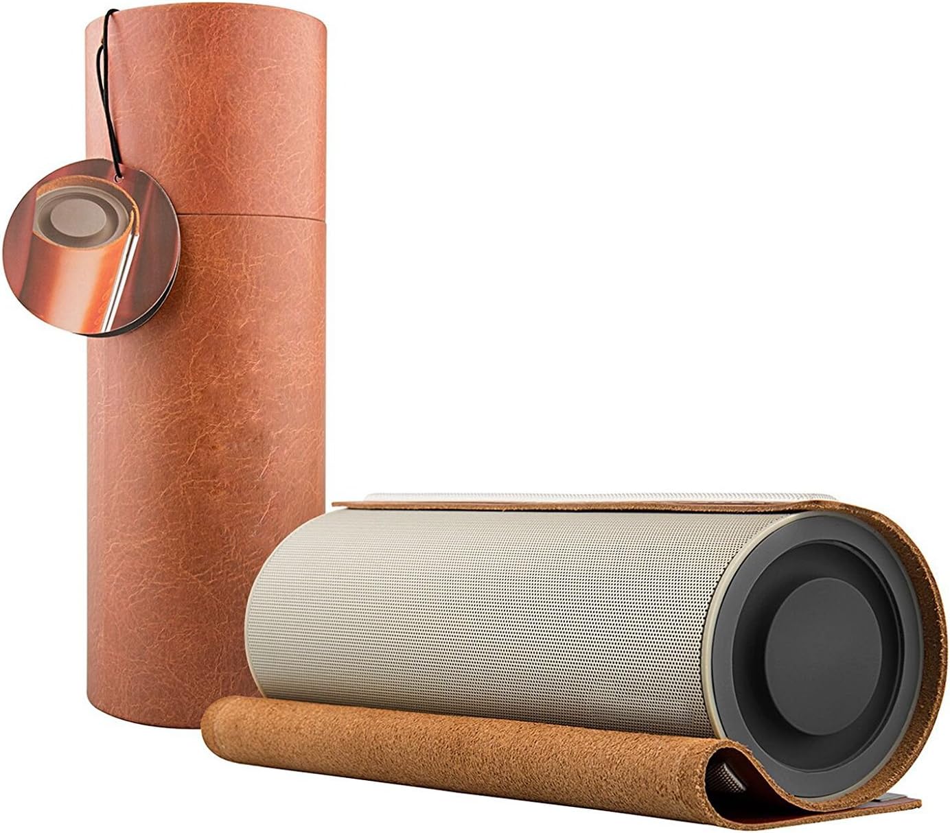 Segsi X03 Super Bass Portable Wireless Leather Bluetooth Speaker,CSR Bluetooth 4.0,10+ hours Playtime,for iPhone,iPad, iPad Pro, Android phone (Retro Brown)