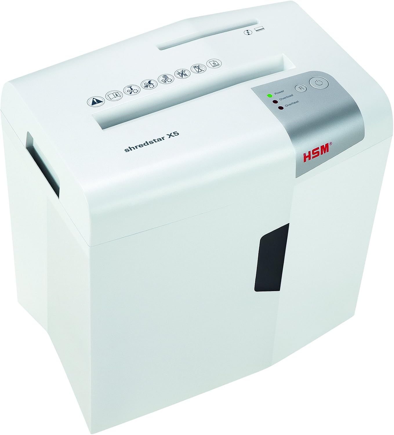 New Product HSM X5 Shredstar 5-Sheet, Cross-Cut, 4.8 gal Capacity Paper Shredder with Separate CD Slot, White Weekly Top Sale HSM X5 Shredstar 5-Sheet, Cross-Cut, 4.8 gal Capacity Paper Shredder with Separate CD Slot, White