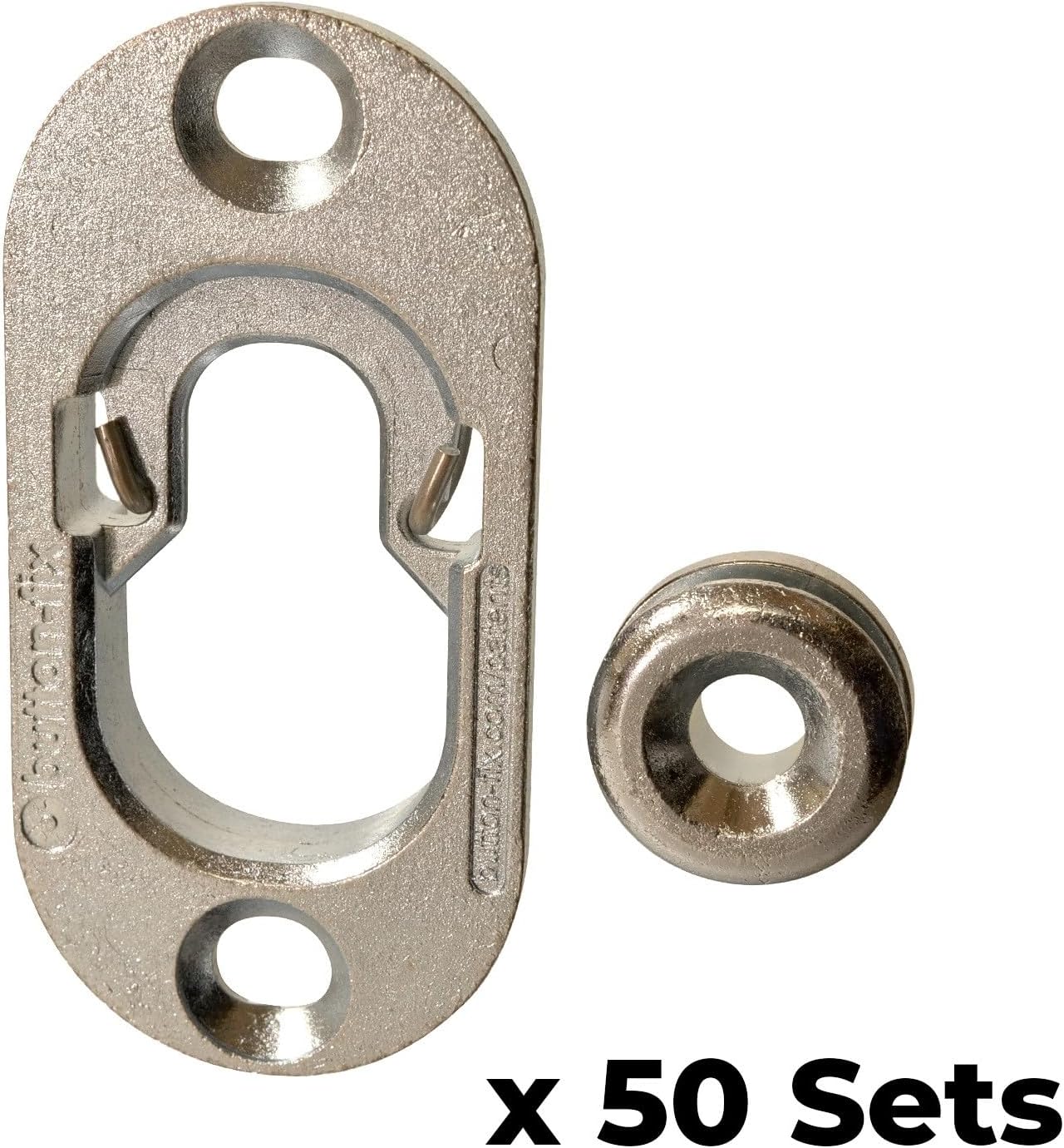 Button Fix Type 1 Flush Bracket Marker Guide Kit Connecting 90 Degree Panels (50x Metal Kits)