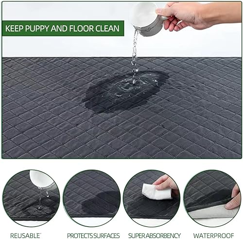 Miniatura 3 de Almohadillas lavables para orina para perros, almohadillas reutilizables para orina de cachorros, almohadillas para orina de perro, alfombras