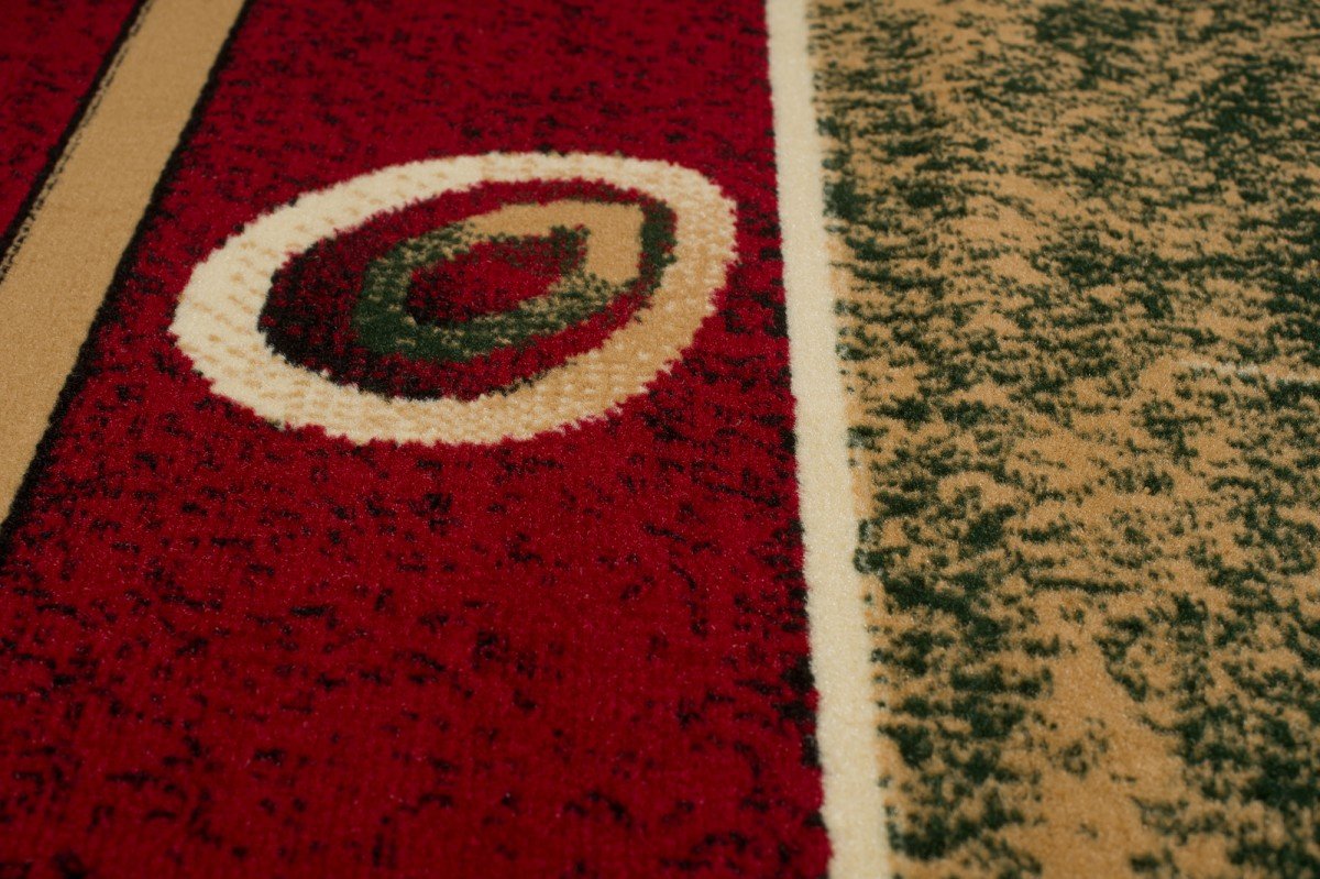 Carpeto Rugs Tappeto Salotto Classico Astratto Pelo Corto - Tappeti Camera da Letto - Tappeti Salotto Grandi Dimensioni - Tappeti Moderni Soggiorno - Rosso - 140 x 200 cm