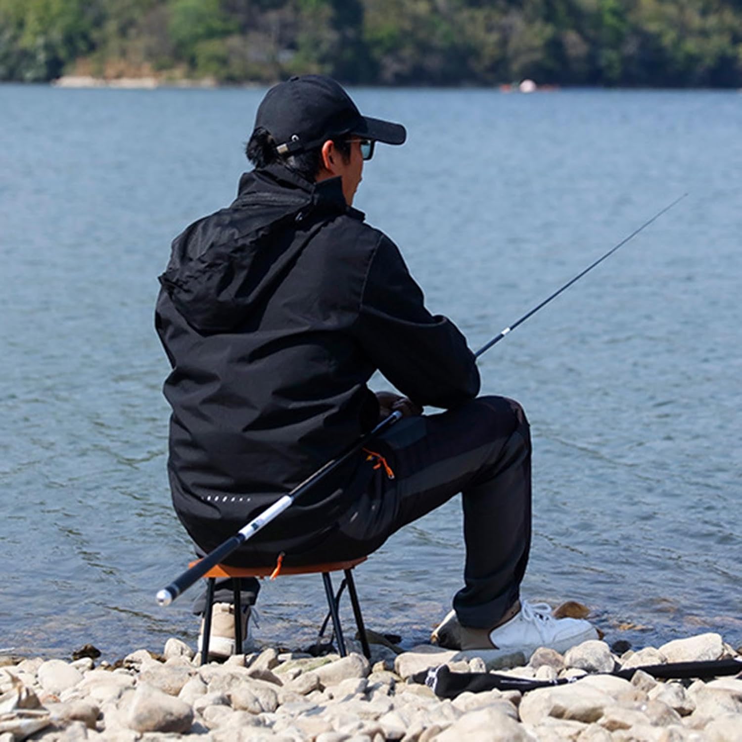 Portable Folding Camping Stool Light Weight Little Chair Foot Rest Comfortable Stools for Camping Fishing Hiking Compact Foldable Stool