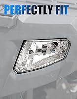 Vista 7 de A & UTV PRO Carcasa de faros delanteros para Polaris Sportsman 500 HO EFI TOURING 2005-2010, cubiertas de luz delantera izquierda y derecha