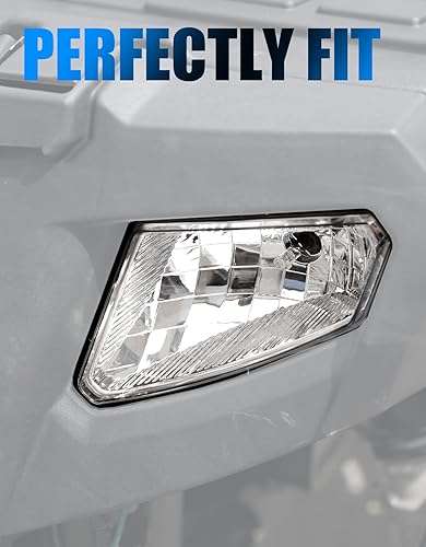 Miniatura 7 de A & UTV PRO Carcasa de faros delanteros para Polaris Sportsman 500 HO EFI TOURING 2005-2010, cubiertas de luz delantera izquierda y derecha,