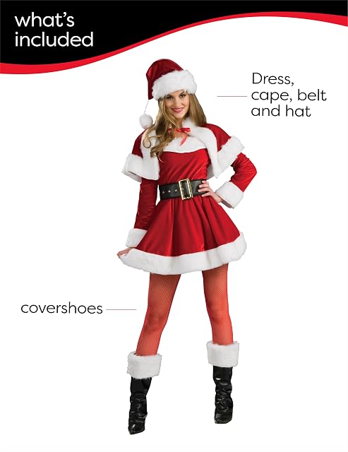 Foto 3 de 5 de Rubies Disfraz Mama Noel Premium para adultos, Vestido completo con gorro, Oficial Rubies para Navidad