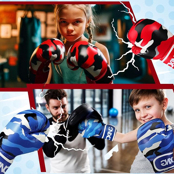 Guantes de Boxeo para Niños Sparring Entrenamiento Ligero PU miniatura 5