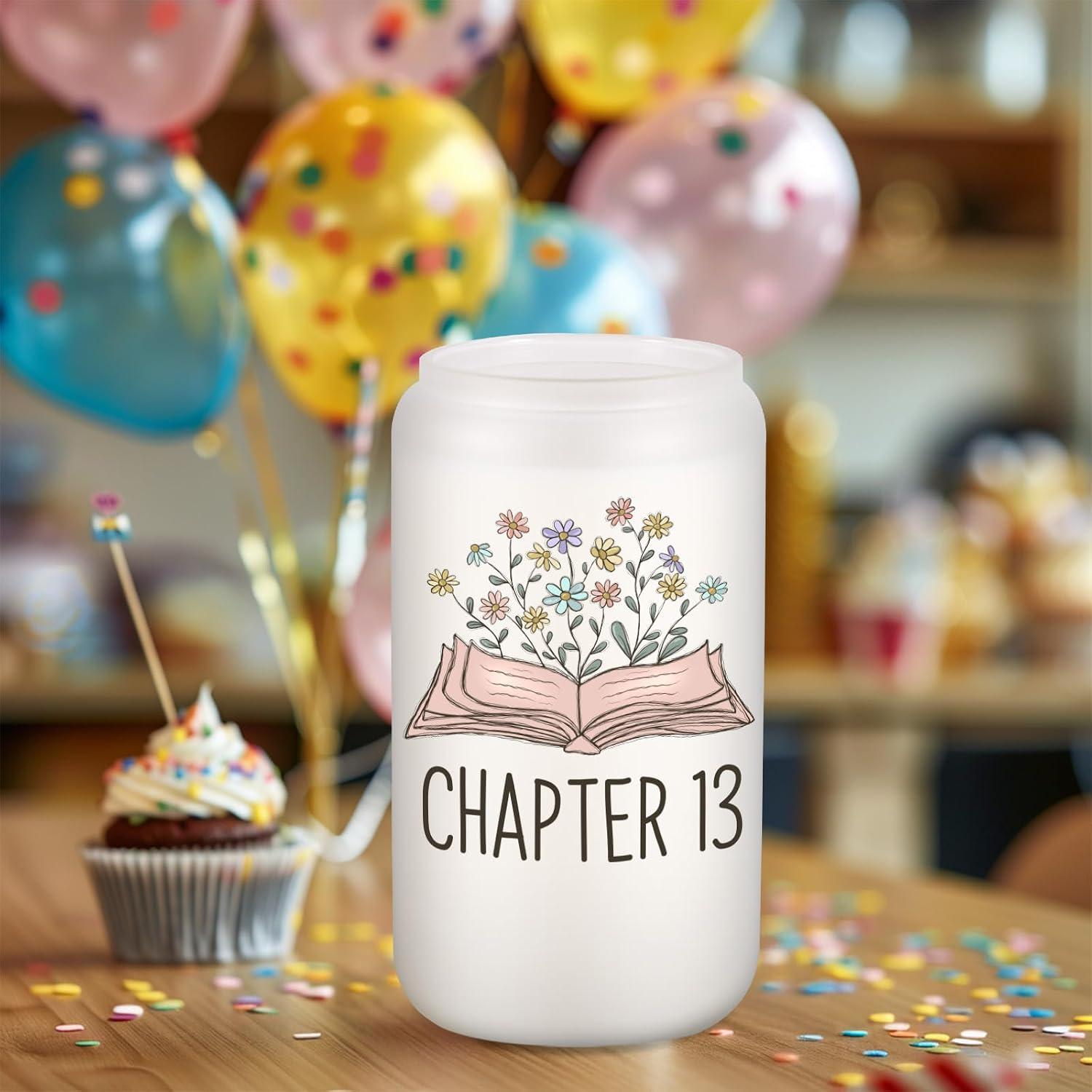 Coolife Glass Cup, 13th Birthday Gifts for Girls, 13 Year Old Girl Gifts