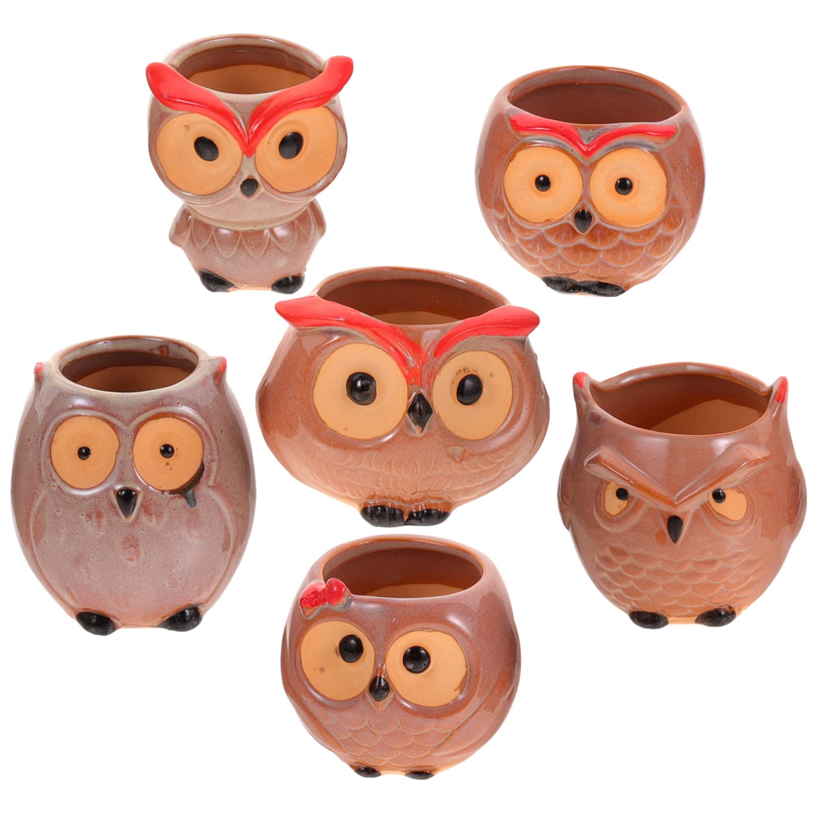 Pot de fleurs en forme de hibou pour offrir aux passionnés de plantes succulentes