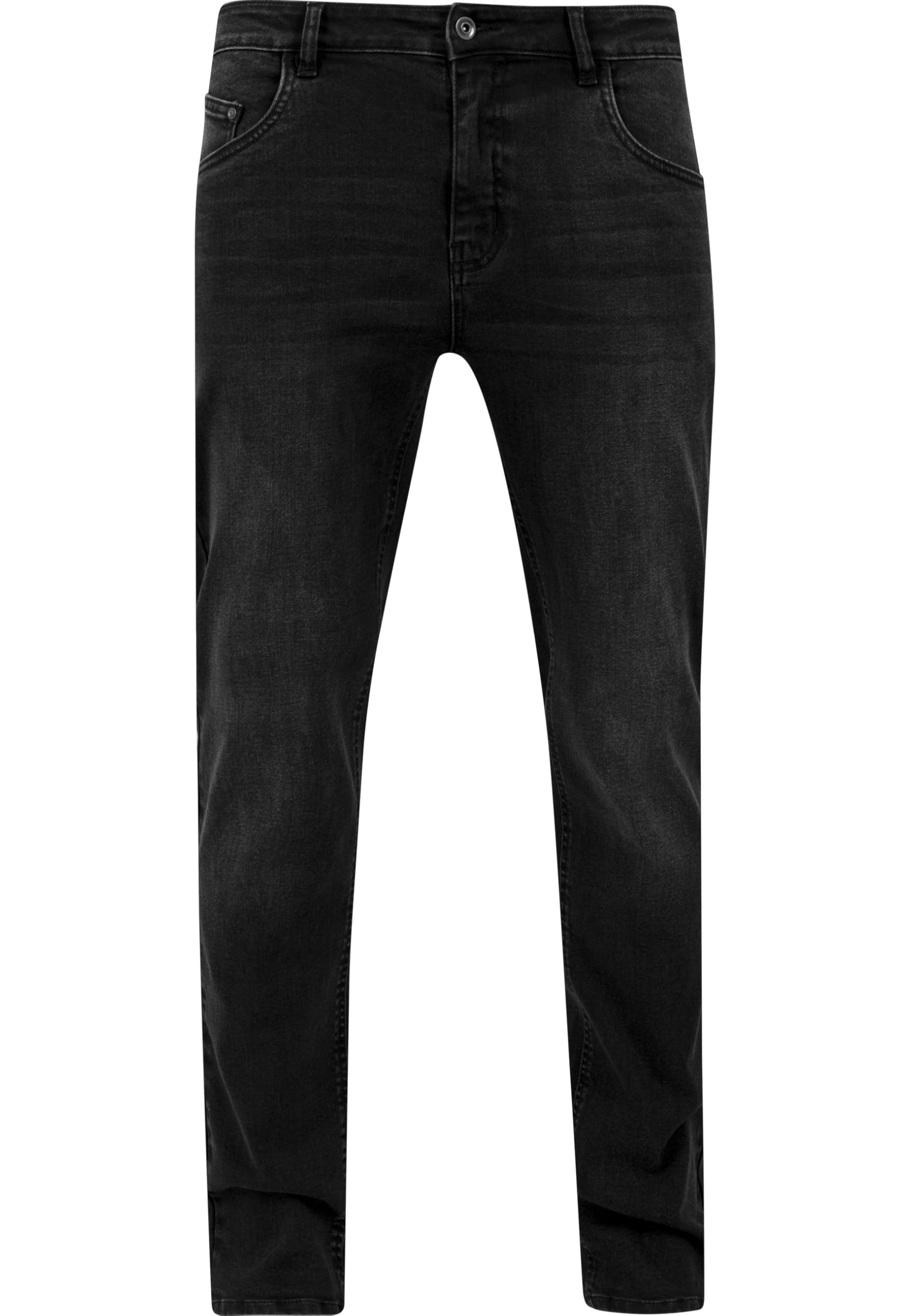 Urban Classics Stretch Denim Pants Jeans, Negro (Black Washed 709), 34W x 32L para Hombre