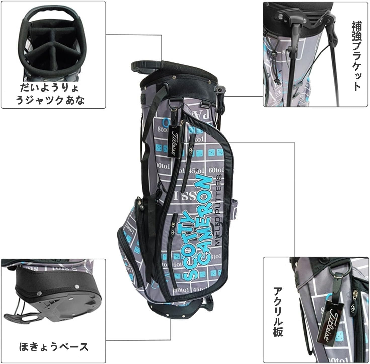 正規限定品】新品 スコッティキャメロン スタンドバッグ 2025 Serape