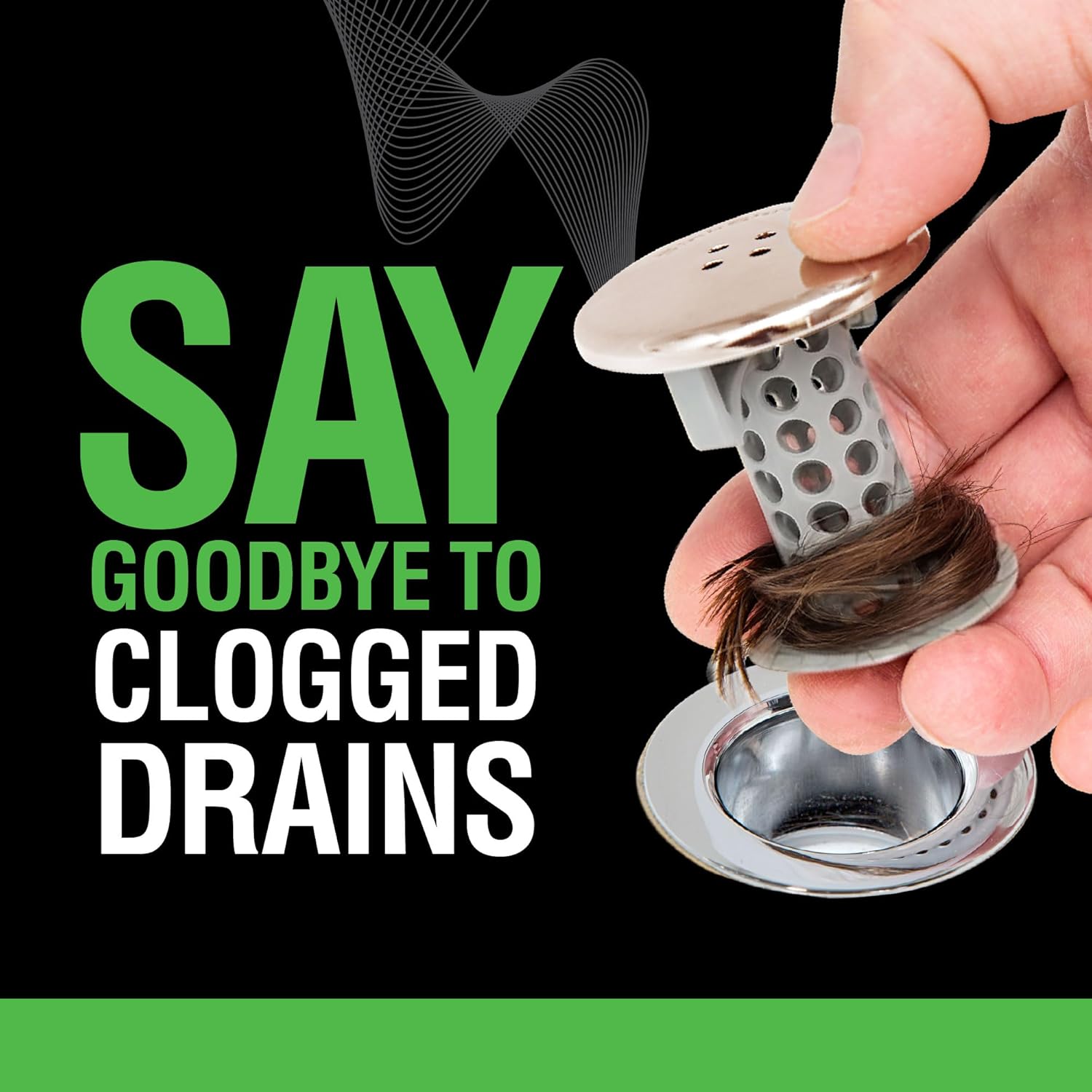 SinkShroom Revolutionary Bathroom Sink Drain Protector Hair Catcher, Strainer, Snare, Nickel Edition