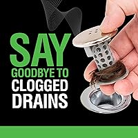 Vista 2 de SinkShroom Protector Revolucionario de Drenaje para Lavabo de Baño Atrapapelos, Filtro, Capturador, Edición Níquel