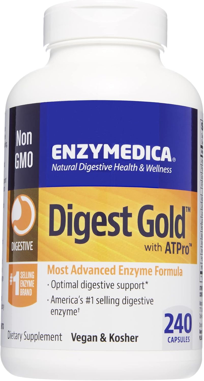 Enzymedica Digest Gold with ATPro, Daily Digestive Support Supplement