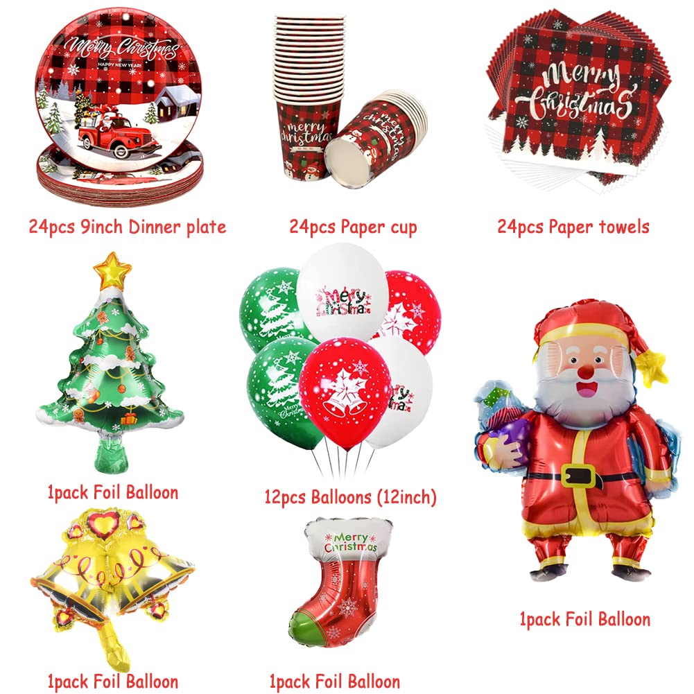 Vesvi 60 Stück Weihnachts Pappteller Weihnachtsbau Produktbild-Vorschau 5