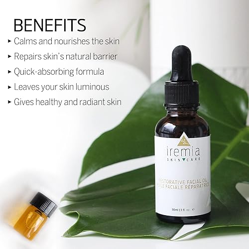 Miniatura 5 de Aceite facial | Aceite de masaje facial, aceite facial restaurador para piel seca | Formulado con aceite de rosa mosqueta, aceite de jojoba - 1.0 fl