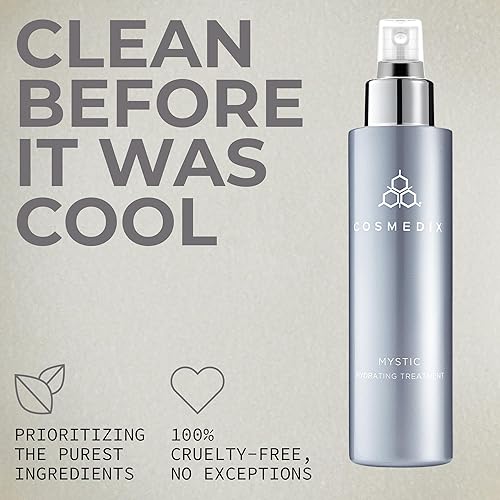 Miniatura 5 de COSMEDIX Mystic - Hidratante facial para mujeres y hombres, niebla facial hidratante a base de plantas para piel grasa, sensible y propensa a