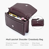 Vista 2 de Bolsos cruzados para mujer, de cuero vegano, bolsos de hombro pequeños